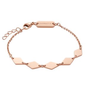 Rose gold zapestnica z rombi