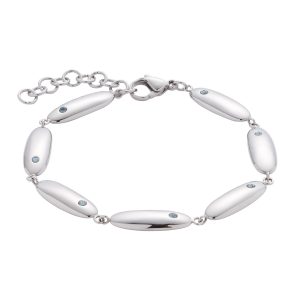 Zapestnica s svetlo modrimi kristali