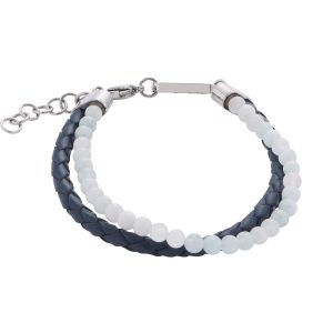 Zapestnica s kristalom akvamarin