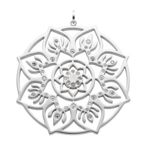Velik obesek z motivom cvetne mandale