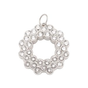 Okrogel magnetni obesek s številnimi majhnimi kristali